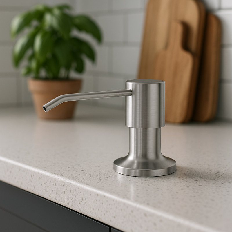 Quadri Manchester Inbouw Zeepdispenser Chroom- Boven Navulbaar 1208967654